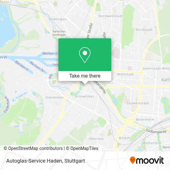 Autoglas-Service Haden map