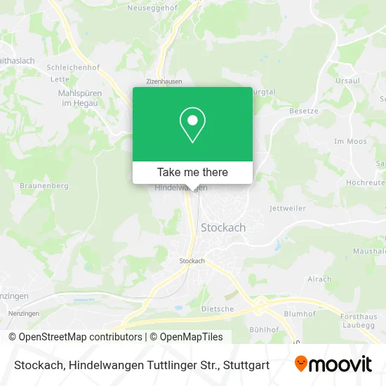 Stockach, Hindelwangen Tuttlinger Str. map