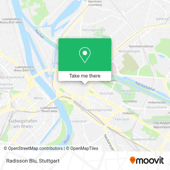 Radisson Blu map