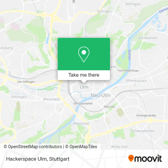Hackerspace Ulm map