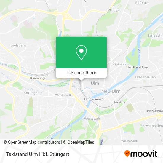 Taxistand Ulm Hbf map