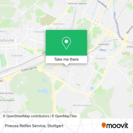 Pneusa Reifen Service map