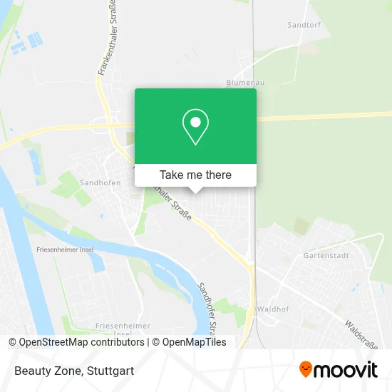 Beauty Zone map