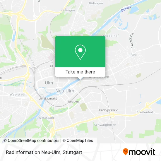 Radinformation Neu-Ulm map
