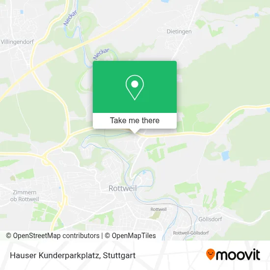 Hauser Kunderparkplatz map