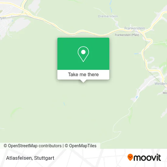 Atlasfelsen map