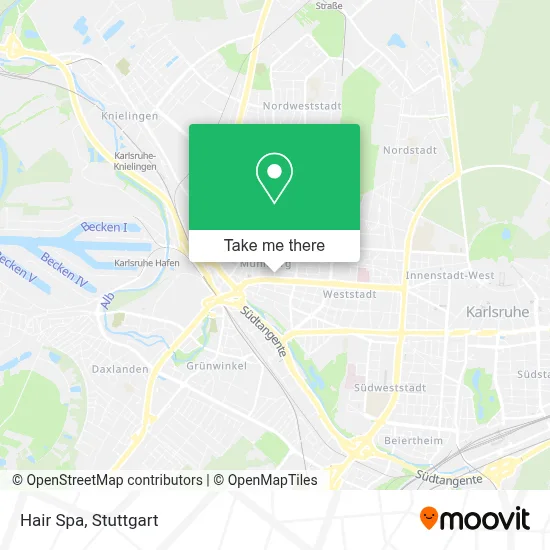 Hair Spa map