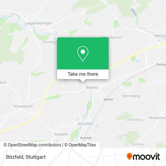 Bitzfeld map