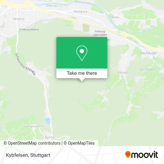 Kybfelsen map