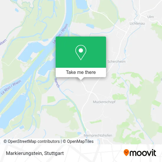 Markierungstein map
