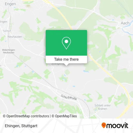 Ehingen map