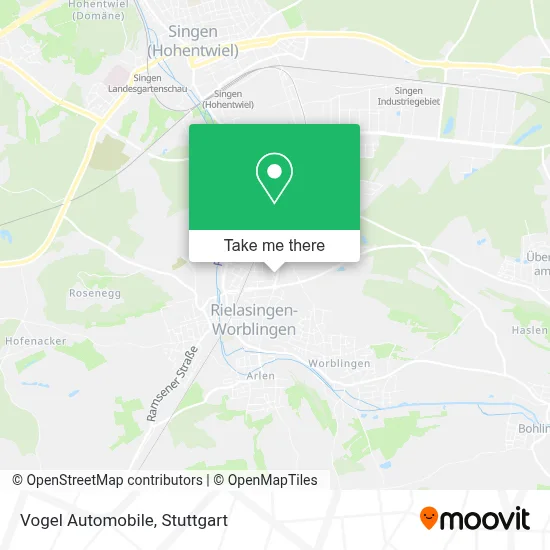 Vogel Automobile map