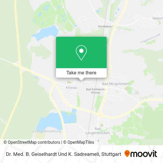 Dr. Med. B. Geiselhardt Und K. Sadreameli map