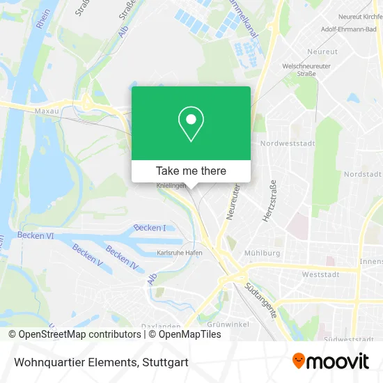 Wohnquartier Elements map