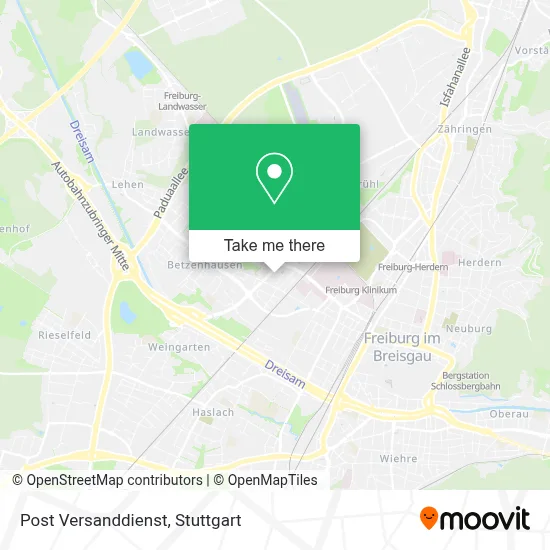 Post Versanddienst map