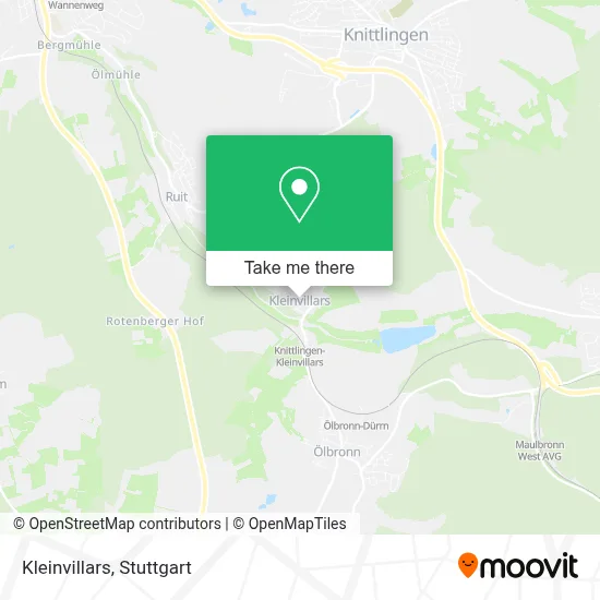 Kleinvillars map