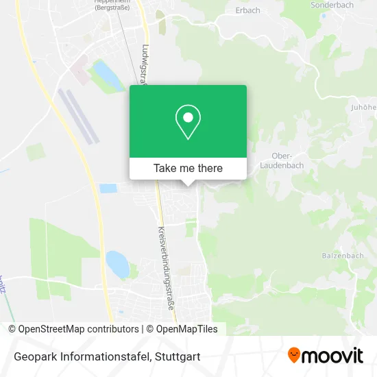Geopark Informationstafel map
