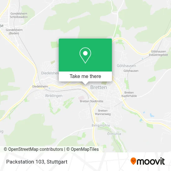 Packstation 103 map