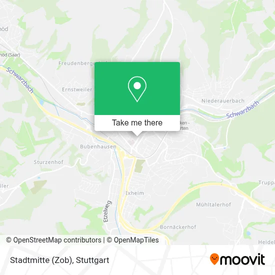 Stadtmitte (Zob) map