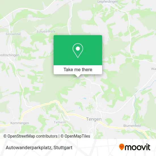 Autowanderparkplatz map