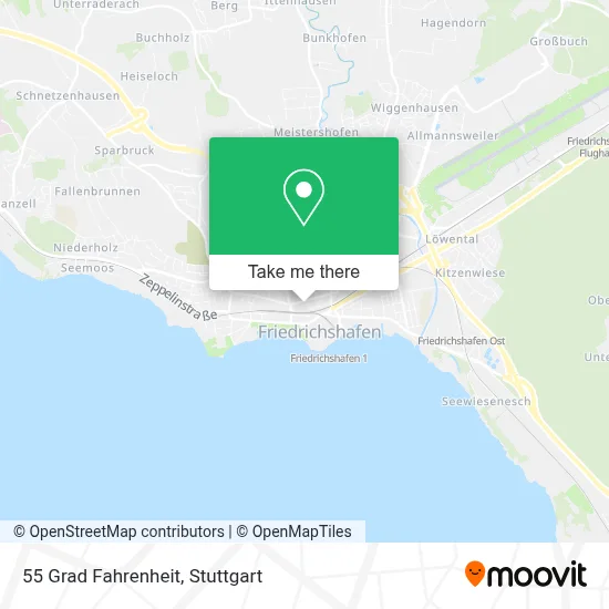 55 Grad Fahrenheit map