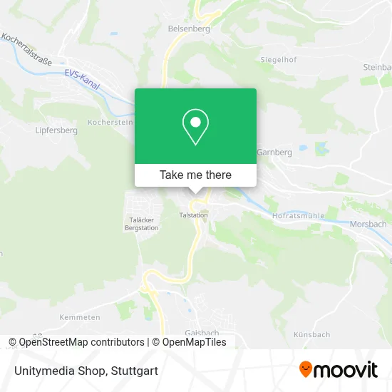 Unitymedia Shop map
