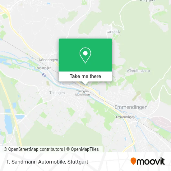 T. Sandmann Automobile map