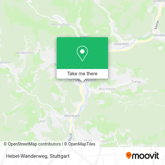 Hebel-Wanderweg map