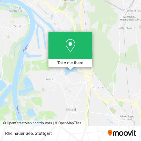 Rheinauer See map