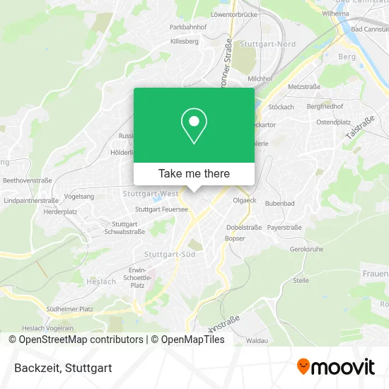 Backzeit map