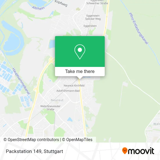 Packstation 149 map