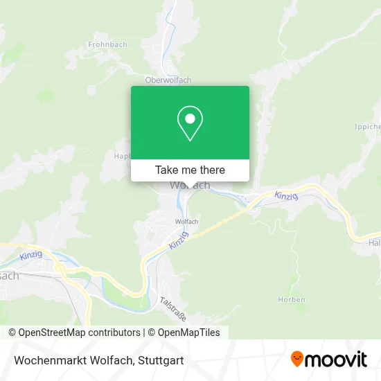 Wochenmarkt Wolfach map