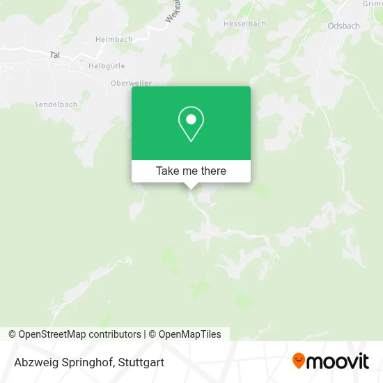 Abzweig Springhof map