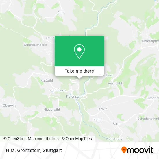 Hist. Grenzstein map