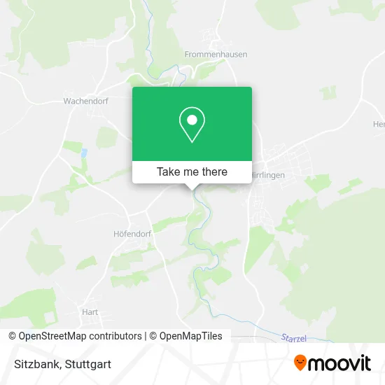 Sitzbank map