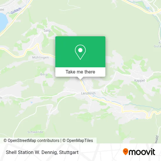Shell Station W. Dennig map