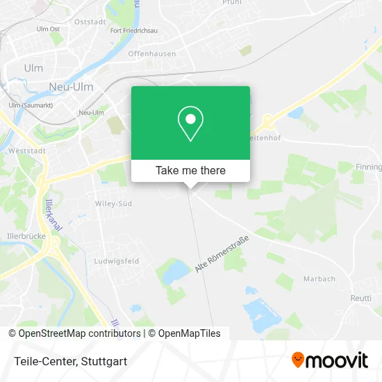 Teile-Center map