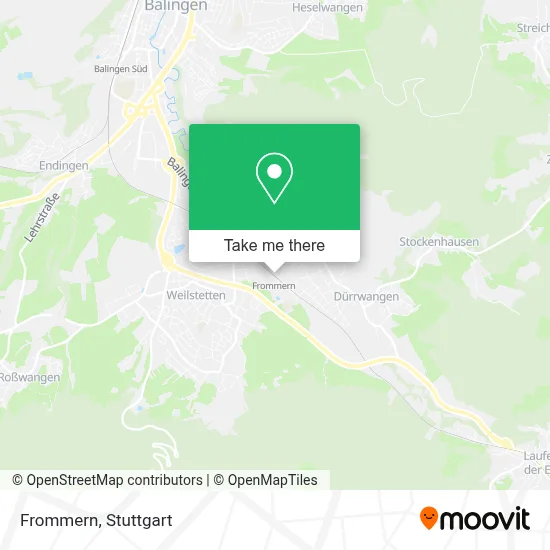 Frommern map