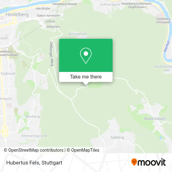 Hubertus Fels map