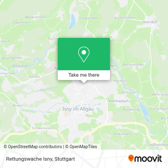 Rettungswache Isny map