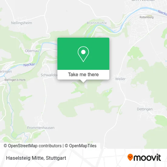 Haselsteig Mitte map