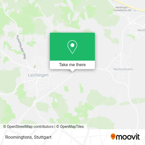 Roomingtons map