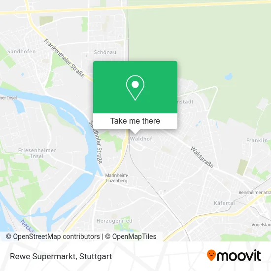 Rewe Supermarkt map