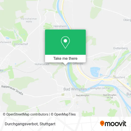 Durchgangsverbot map