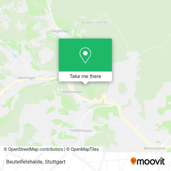 Beutelfelshalde map