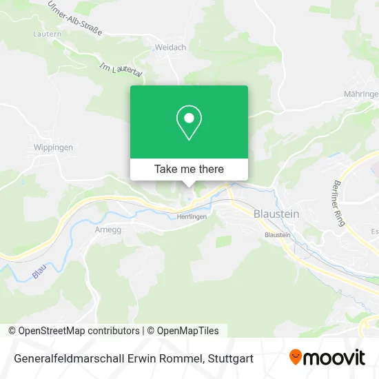 Generalfeldmarschall Erwin Rommel map