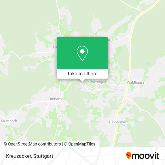 Kreuzacker map