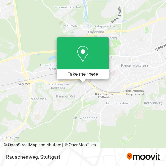 Rauschenweg map