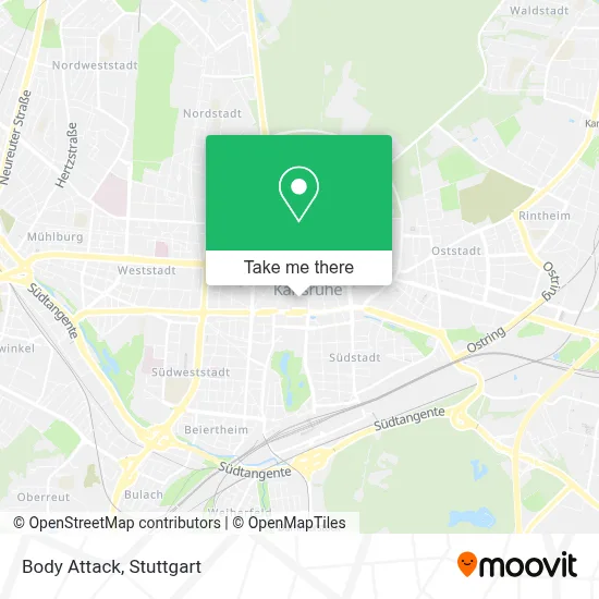 Body Attack map