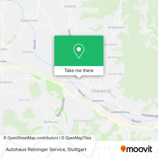 Autohaus Reininger Service map